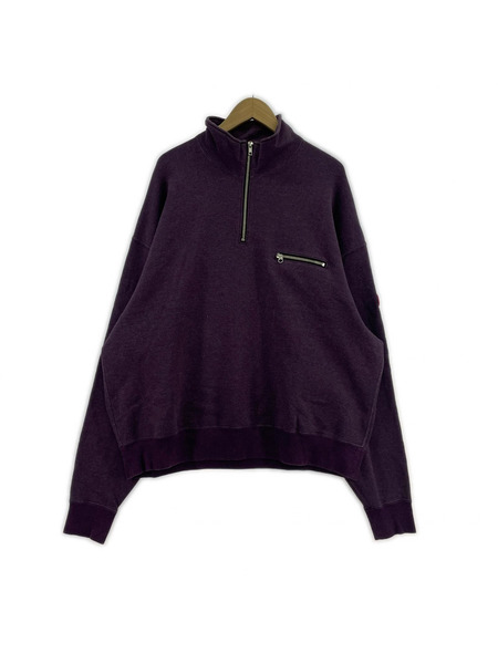 C.E スウェット・トレーナー ハーフジップスウェット 紫 (XL)
