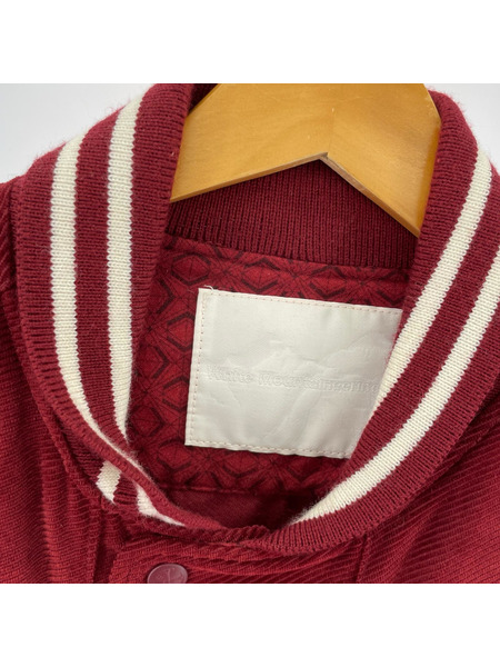 WHITE MOUNTAINEERING ジャケット コーデュロイ切替 ブルゾン レッド