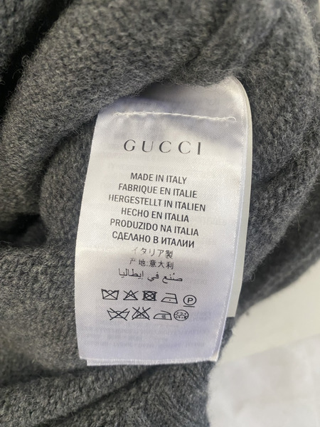 GUCCI　セーター　カシミヤ混　グレー　L[値下]