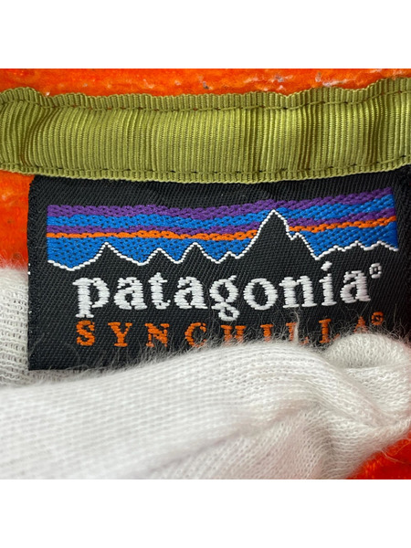 patagonia ジャケット シンチラスナップT オレンジ メキシコ製 L