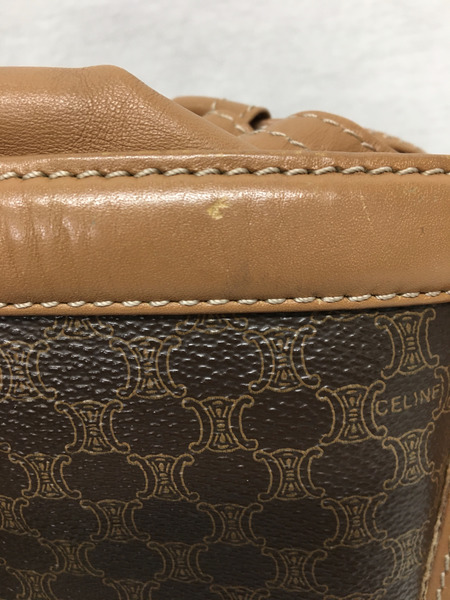 CELINE セリーヌ マカダム 巾着ショルダーバッグ