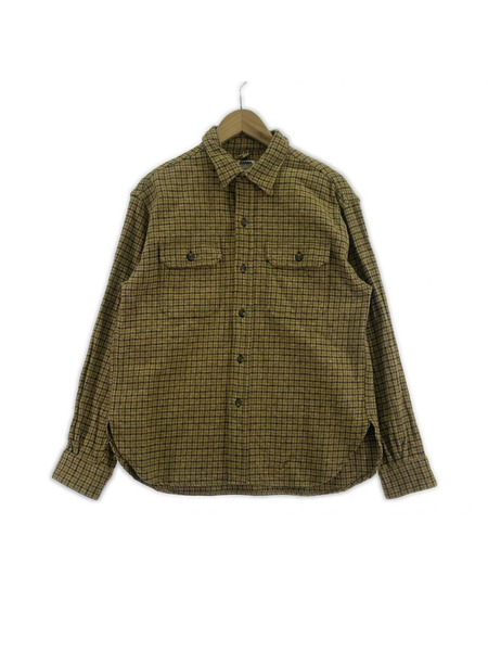 BARNS OUTFITTERS 長袖シャツ ワーカーフランネルシャツ (M)