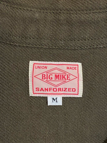 BIG MIKE ワークシャツジャケット ヘビーネル (M) BRN　10203-5216[値下]