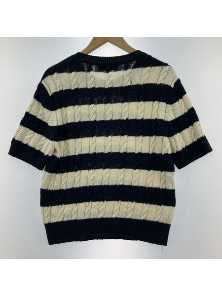 Dunst ボーダーS/Sニット M