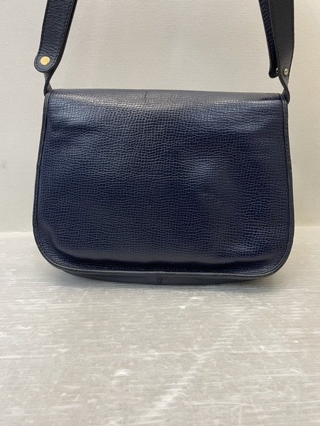 Christian Dior CDロゴ フラップ ショルダーバッグ ネイビー