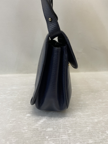 Christian Dior CDロゴ フラップ ショルダーバッグ ネイビー