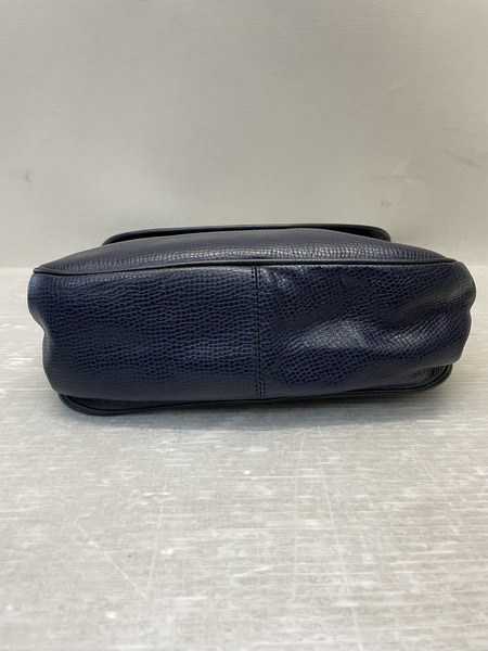 Christian Dior CDロゴ フラップ ショルダーバッグ ネイビー