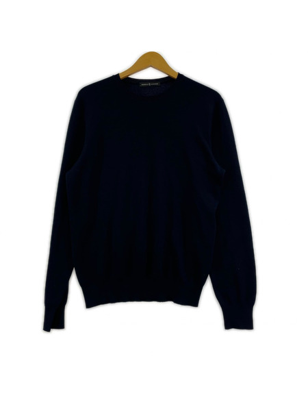 MANRICO CASHMERE カシミヤ100%ニット ネイビー M-SP01