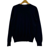 MANRICO CASHMERE カシミヤ100%ニット ネイビー M-SP01