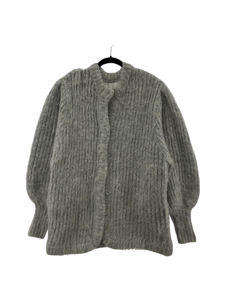 CLANE COLOR MOHAIR SHAGGY CARDIGAN グレー 1[値下]