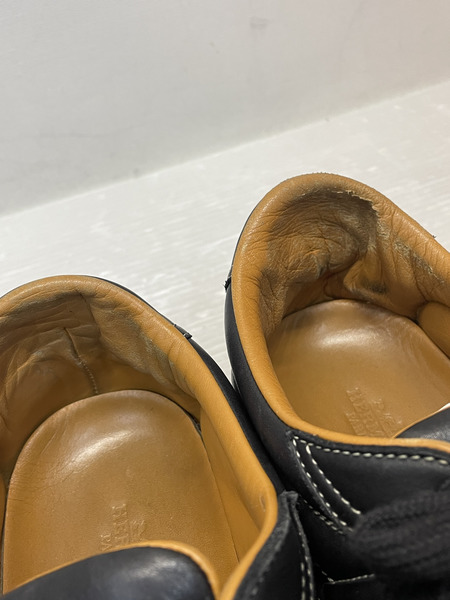 HERMES レザークイックスニーカー 42 1/2 黒