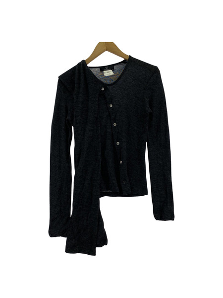 Yohji Yamamoto ジャケット 変形カーディガン/グレー/3