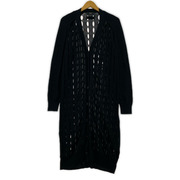 DIESEL カーディガン メッシュ ロング 黒