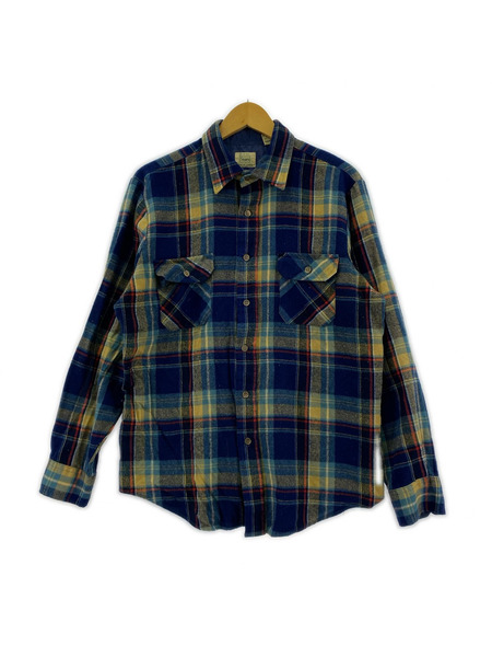 長袖シャツ Sears 80s ネルシャツ M