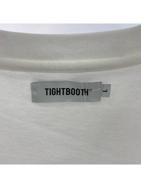 TIGHTBOOTH 半袖Tシャツ・カットソー バックプリント Tee 白 L