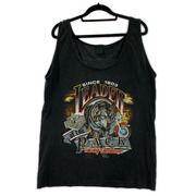 Harley-Davidson タンクトップ 3D EMBLEM製 USA製 狼 L BLK