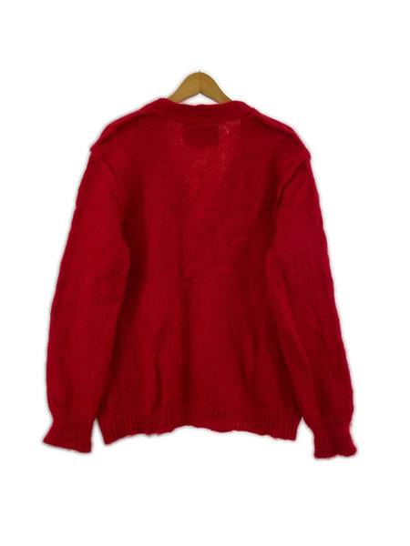 CYbER dYNE Libbit Mohair モヘヤ混カーディガン レッド