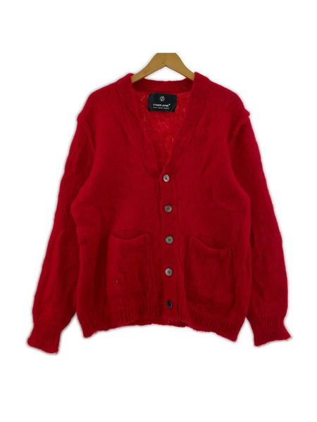 CYbER dYNE Libbit Mohair モヘヤ混カーディガン レッド