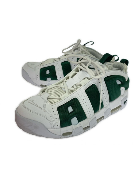 NIKE スニーカー AIR MORE UPTEMPO LOW 30cm 白緑