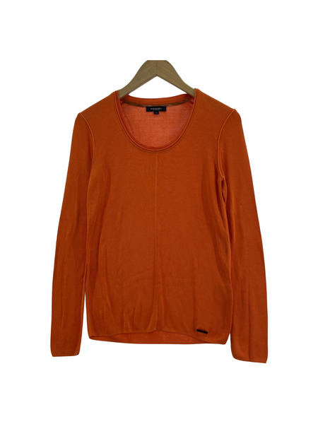 BURBERRY B1N22-304-83 シルク100％ニットソー（2）オレンジ[値下]