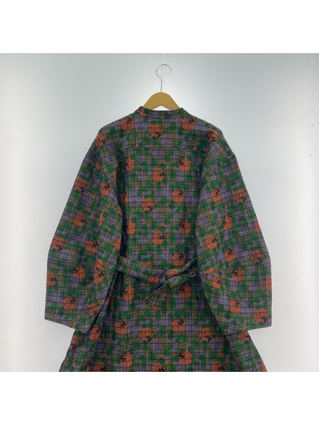 Henrik Vibskov 長袖ワンピース ジャガードワンピース S マルチ 総柄