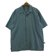 OLD・VINTAGE 半袖シャツ 90s S/Sシルクシャツ ブルー