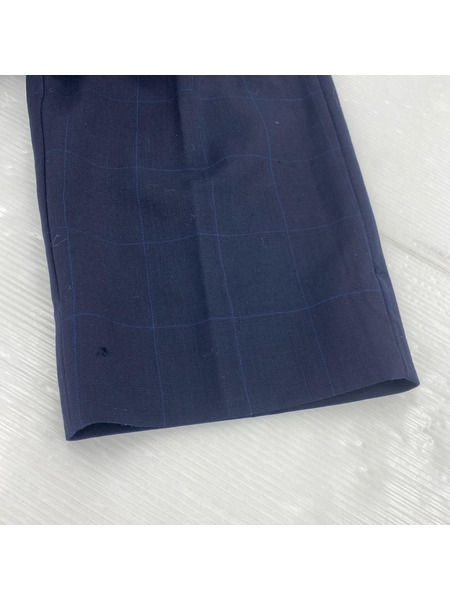 COMME des GARCONS パンツ 2015 チェック スラックス ネイビー