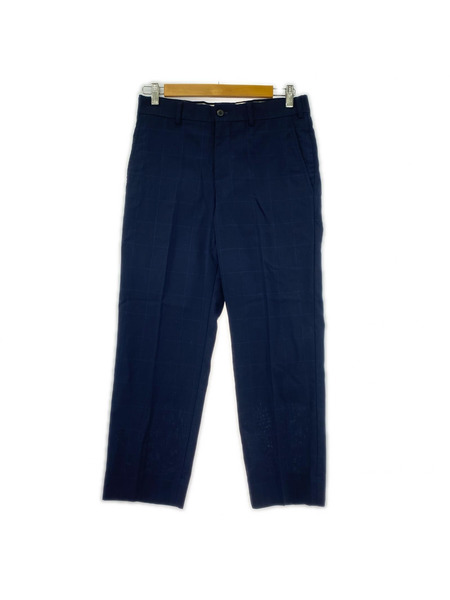 COMME des GARCONS パンツ 2015 チェック スラックス ネイビー