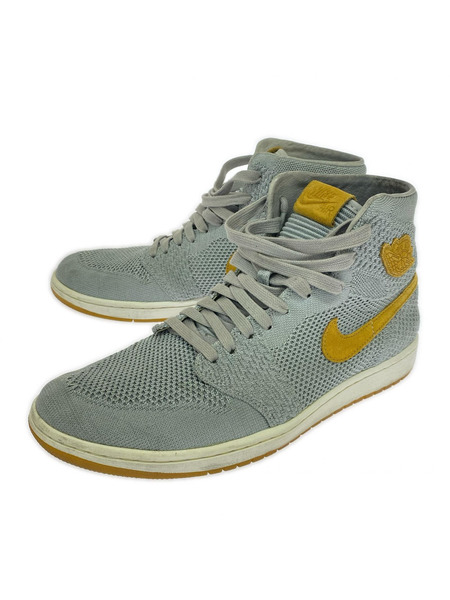 NIKE スニーカー AJ1 RETRO HIGH FLYKNIT WOLF GREY[値下]