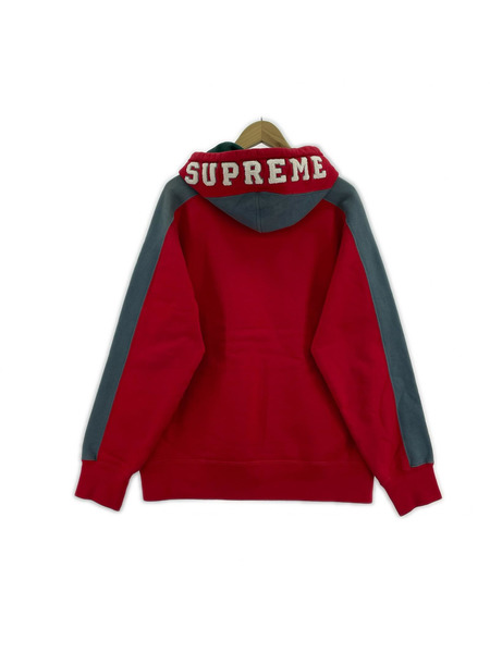 Supreme パーカー 18AW Paneled Hooded Sweatshirt レッド