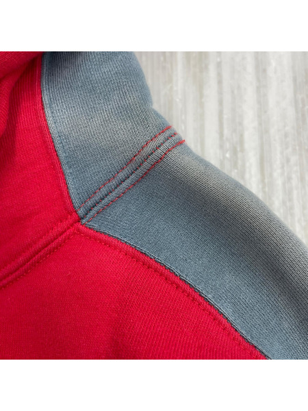 Supreme パーカー 18AW Paneled Hooded Sweatshirt レッド