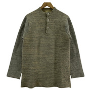 COMME des GARCONS HOMME スペシャル ウール縮絨 ヘンリーネックウールカットソー グレー