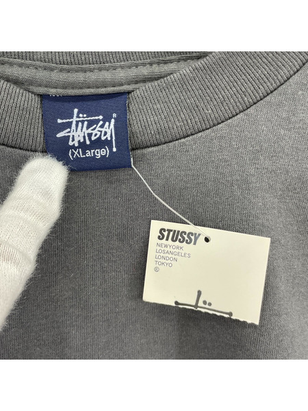 STUSSY TUDEBOY　ロングスリーブT　グレー　XL