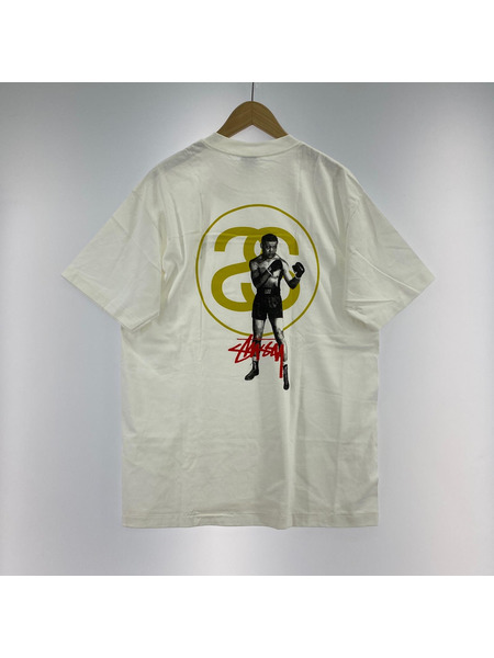 O0s USA製Stussy Tシャツ USA製 90s OLD STUSSY College Ringer S/S Tee 灰黒 L オールド