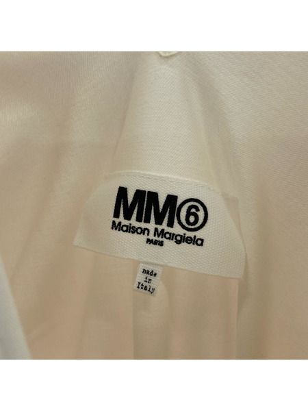 MM6 ノースリーブワンピース 22SS/アシンメトリー/白/38