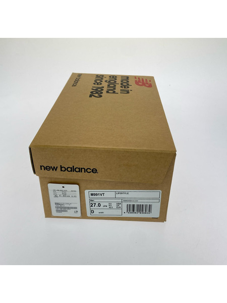 NEW BALANCE スニーカー M991VT TAN