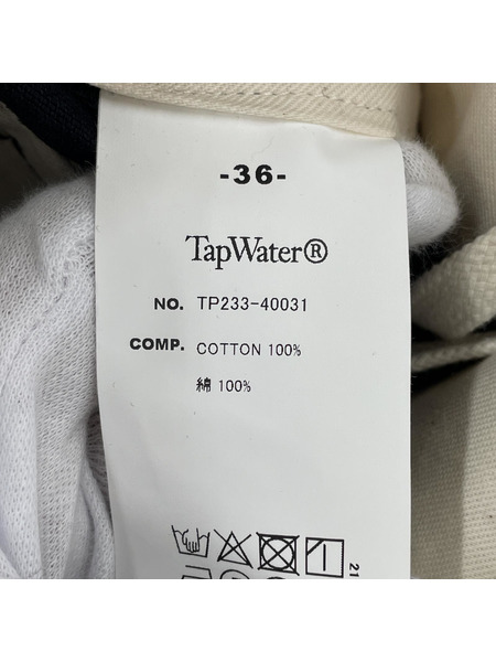 Tap Water パンツ Corduroy Tuck Trousers TP233-40031 ブラック[値下]