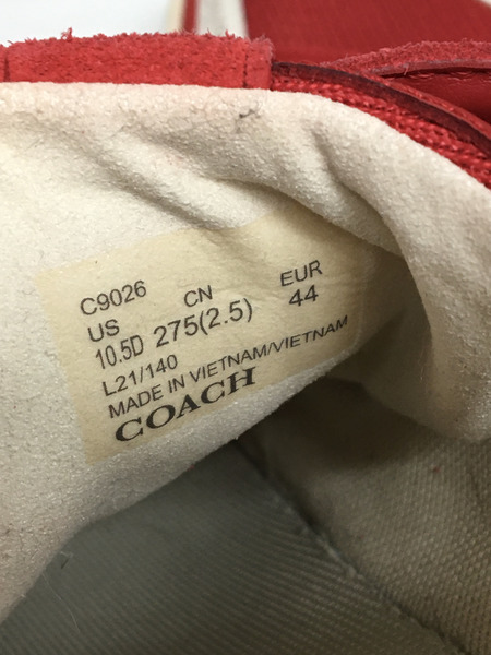 COACH スニーカー (44) 赤オレンジ