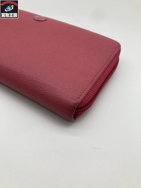 CHANEL シャネル キャビアスキン 長財布 ピンク