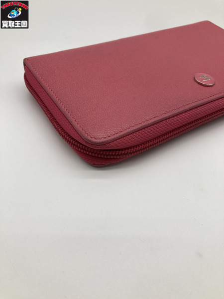 CHANEL シャネル キャビアスキン 長財布 ピンク