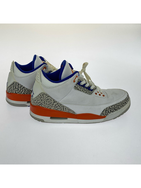 NIKE スニーカー AIR JORDAN 3 KNICKS 27.5cm US9.5