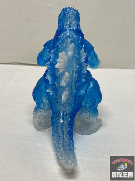 ミニフィギュア ソフビ　ゴジラ　クリアブルー