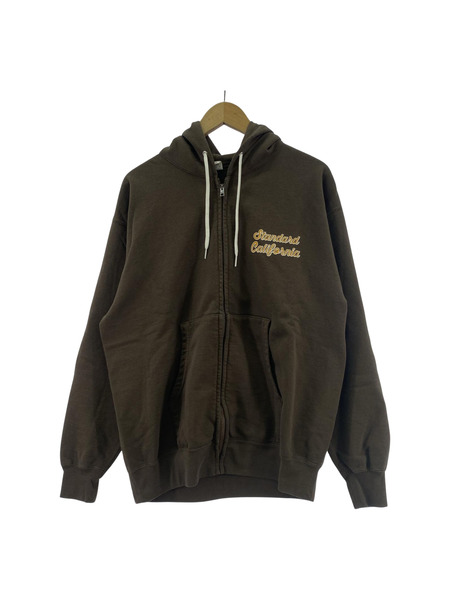STANDARD CALIFORNIA SD US Cotton Script Logo Zip Hood Sweat