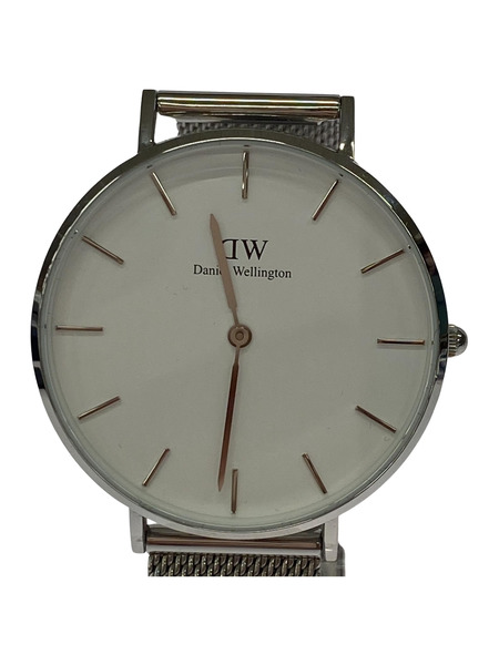 Daniel Wellington クォーツ腕時計 メタルバンド 白銀