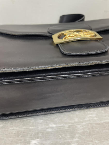 CELINE 馬車×ホースビット金具 ボックスショルダーバッグ ブラック[値下]