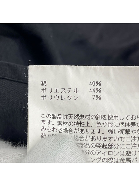 HYKE 半袖シャツ T/C BALLOON SLEEVE BLOUSE/黒/1
