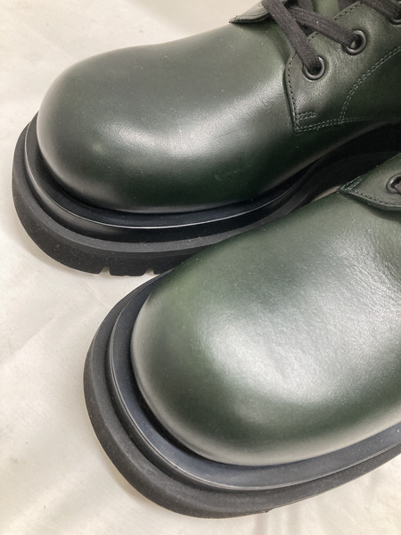 BOTTEGA VENETA レースアップブーツ グリーン (42)