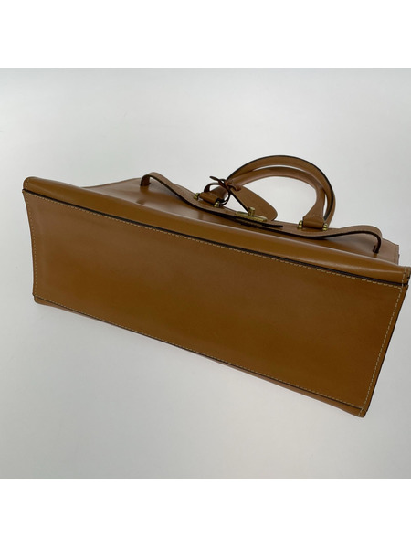 Calvin Klein トートバッグ レザートートバッグ キャメル