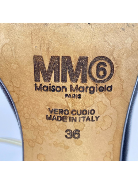 MM6 パンプス・ヒール アンクルストラップサンダル 36