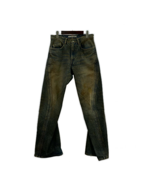  NVRFRGT 3D Twisted Wide Leg Jeans 2